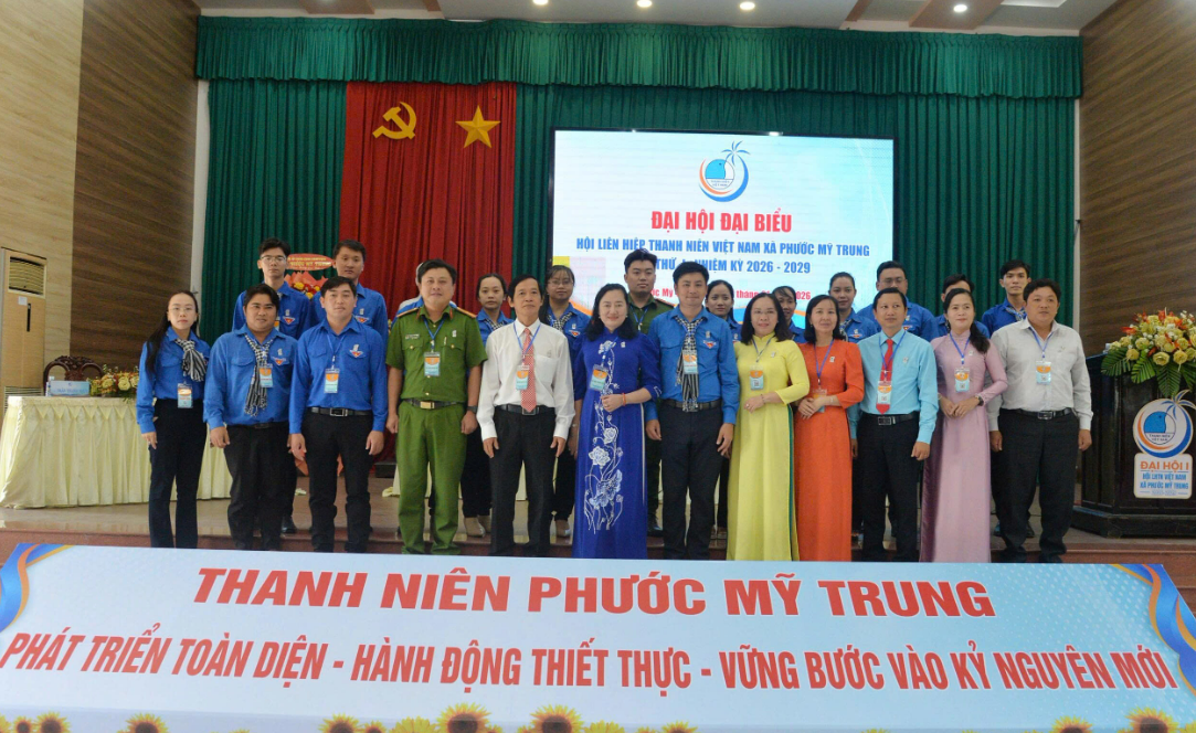 Đại hội đại biểu Hội Liên hiệp Thanh niên xã Phước Mỹ Trung lần thứ I, nhiệm kỳ 2026 – 2029