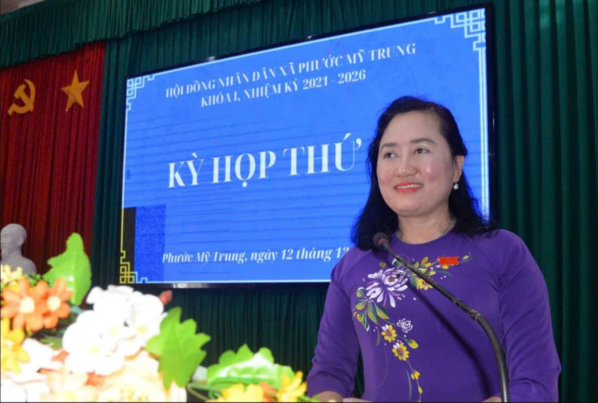 HĐND xã Phước Mỹ Trung, nhiệm kỳ 2021 – 2026  tổ chức kỳ họp thứ 3, kỳ họp thường kỳ cuối  năm 2025