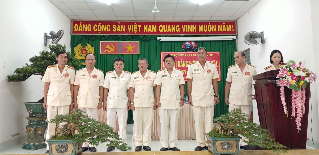 Đại hội Đảng viên lần thứ I, Đảng bộ Công an xã Phước Mỹ Trung nhiệm kỳ 2025-2030