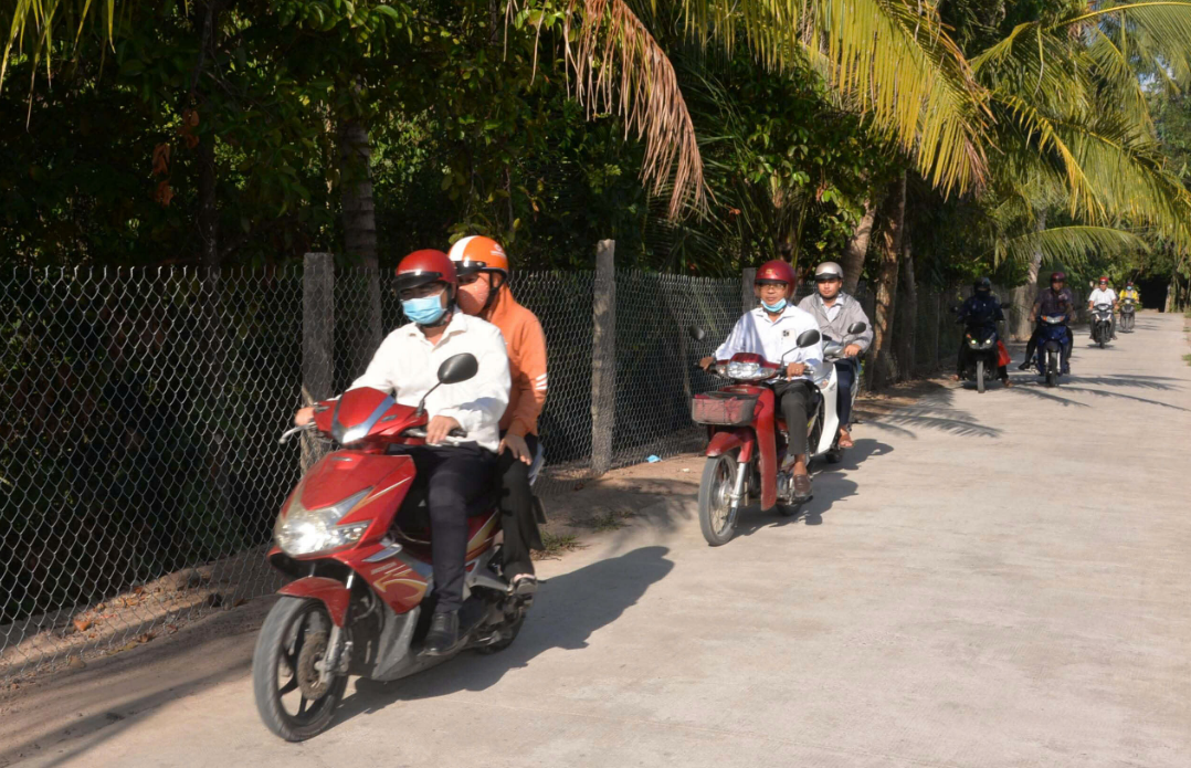 
Phước Mỹ Trung tiến hành khảo sát chuẩn bị các điều kiện sáp nhập các ấp