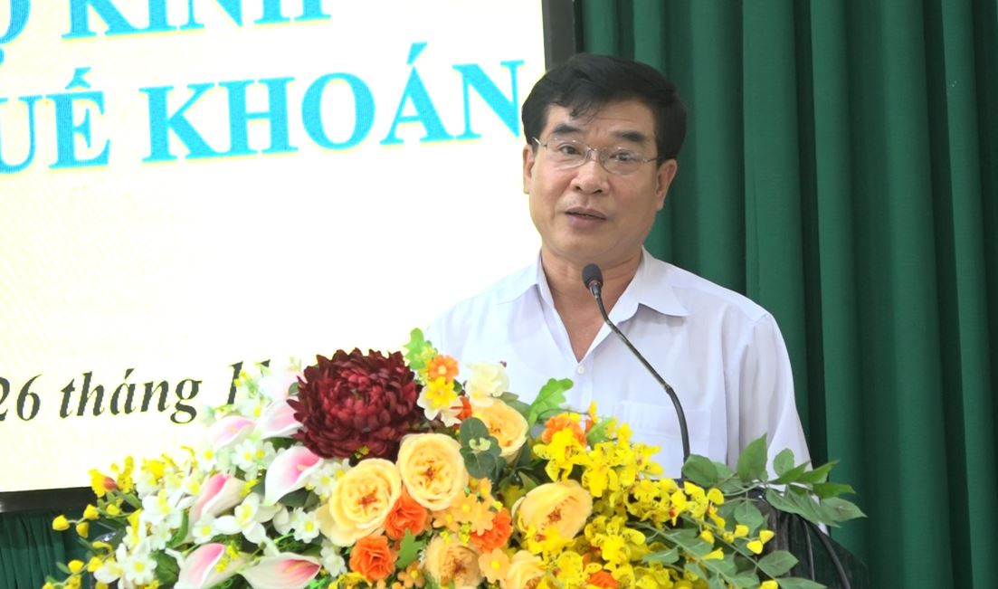 Phước Mỹ Trung tổ chức hội nghị triển khai đề án chuyển đổi mô hình quản lý thuế đối với hộ kinh doanh