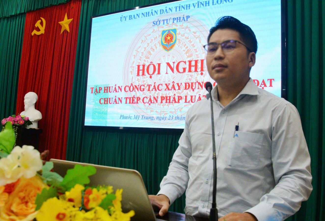 Tập huấn, bồi dưỡng kiến thức pháp luật về chuẩn tiếp cận
pháp luật trong xây dựng nông thôn mới năm 2025.