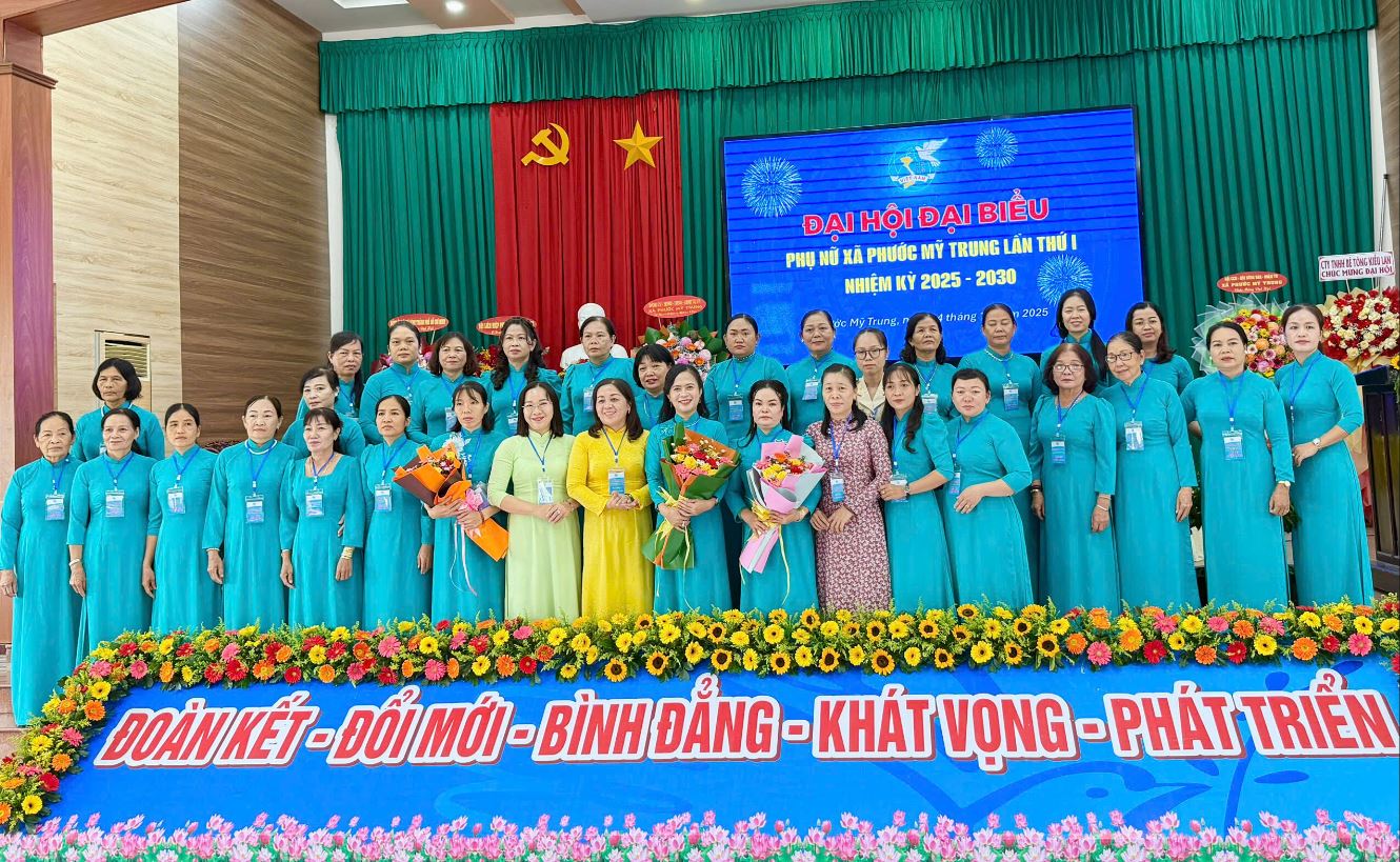 Đại hội Đại biểu Hội Liên hiệp Phụ nữ xã Phước Mỹ Trung nhiệm kỳ 2025-2030