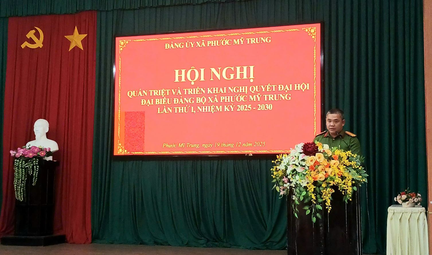 Phước Mỹ Trung triển khai Nghị quyết Đại hội và các văn bản cụ thể hóa Nghị quyết Đại hội đại biểu Đảng bộ xã lần thứ I, nhiệm kỳ 2025 – 2030