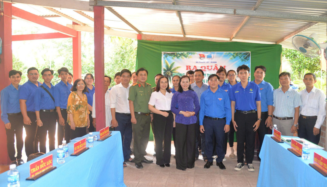 Phước Mỹ Trung ra quân hưởng ứng Chiến dịch 
Thanh niên tình nguyện hè năm 2026
