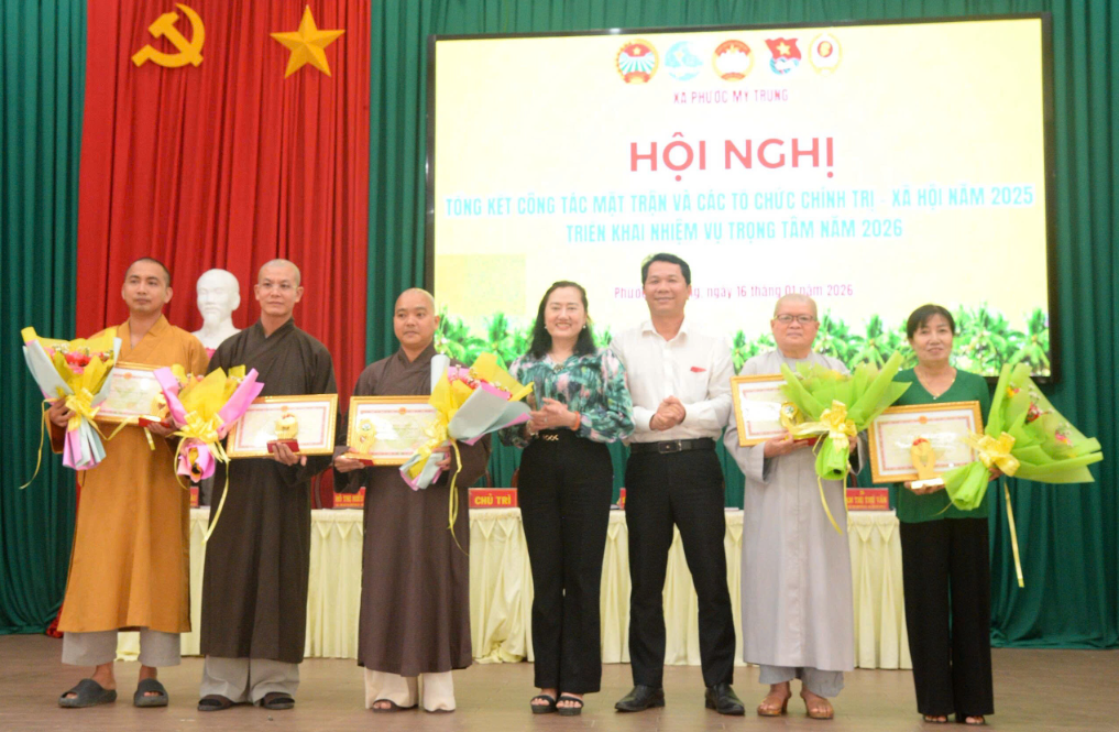 Ủy ban Mặt trận Tổ quốc Việt Nam xã tổ chức Hội nghị tổng kết công tác Mặt trận Tổ quốc Việt Nam và các tổ chức chính trị - xã hội năm 2025, triển khai phương hướng, nhiệm vụ năm 2026